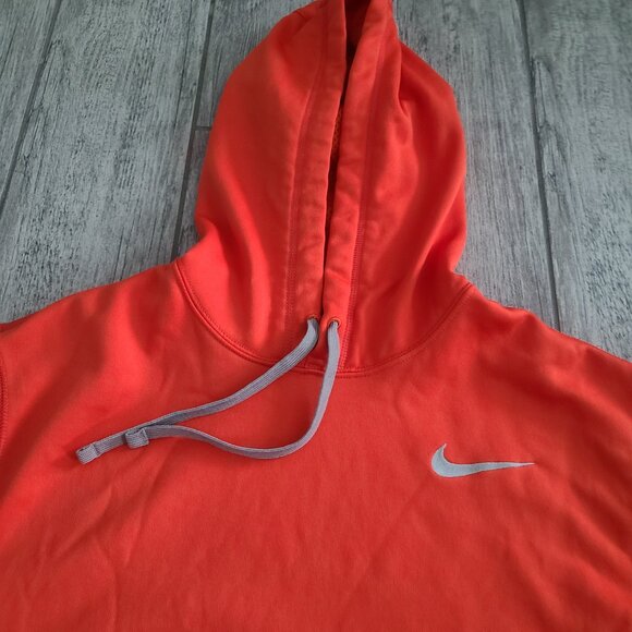 Nike Therma-Fit Hoodie Sweatshirt Orange Gray XL Men's - Picture 3 of 11